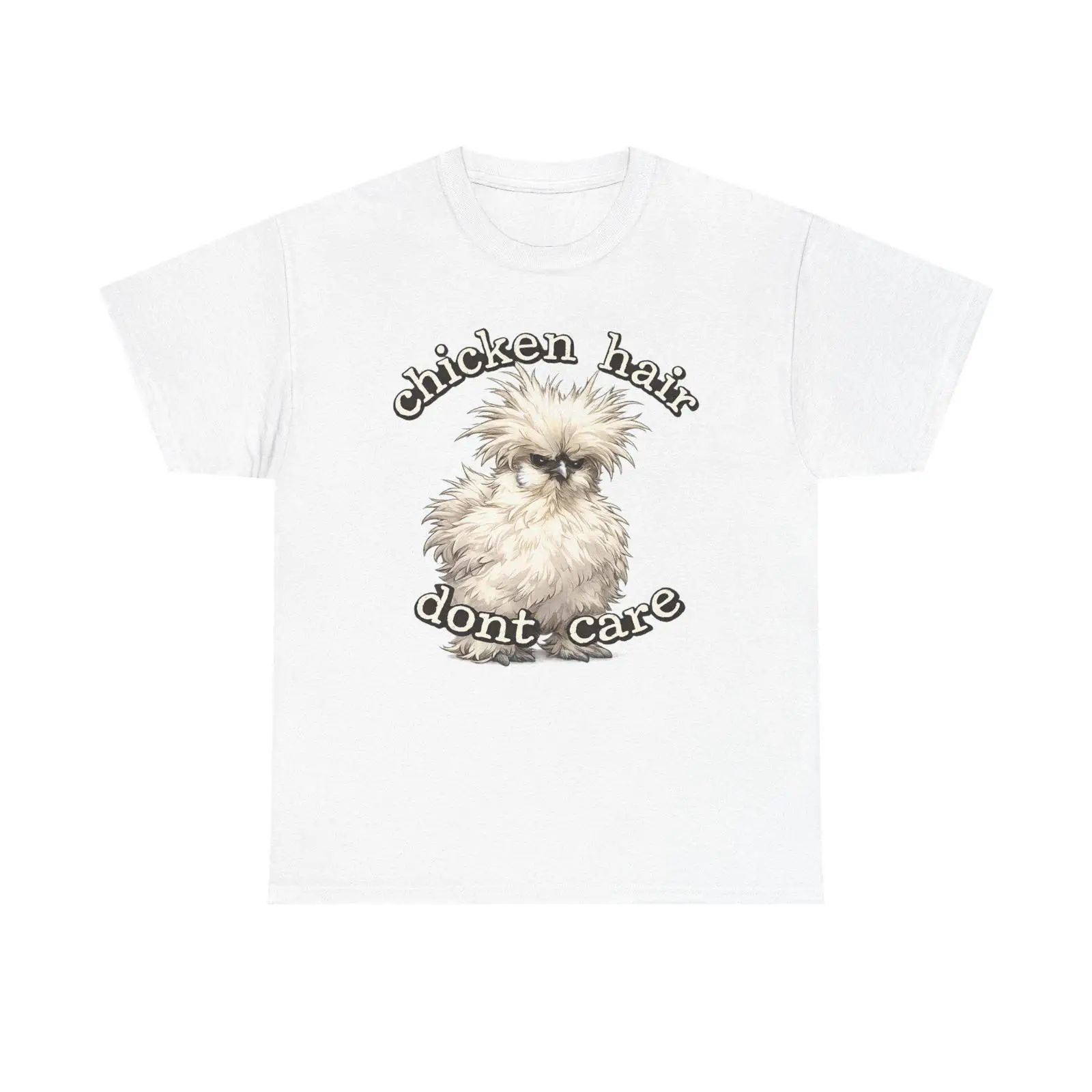 Hair Care Illustration - Camiseta com estampa de galinha Silkie,