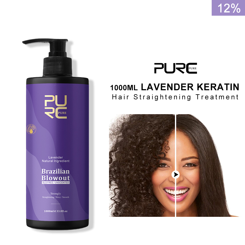 Hair Care Korea - Purc lavanda 12% queratina brasileira alisamento